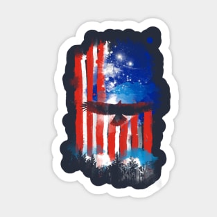 american sunset 6 Sticker